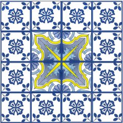 BFC1969 Portuguese Azulejos Tiles Quilt Blocks