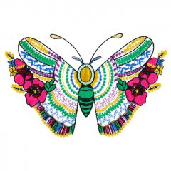 BFC2000 Embellished Colorful Butterfly