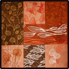 BFC2057 Waves of Ginkgo Quilt Blocks