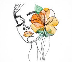BFC32099  Floral Fashion Ladies -03