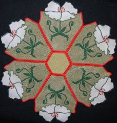BFC0233 Lace Doily Roosters
