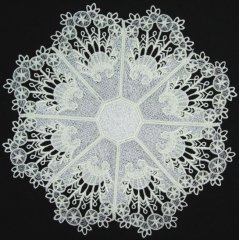 BFC0235 Lace Doily White Lace