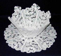 BFC0274 Lace Bowl Floral Elegance