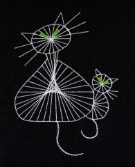 String Art Cat & Kitten