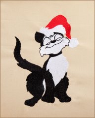 Tuxedo Santa Cat