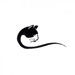 BFC31279 White Faced Cat