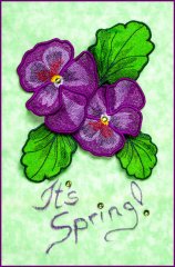 BFC31396 FSL Pansies and Leaves