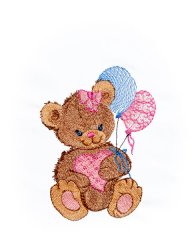 Teddy Bear with Balloons