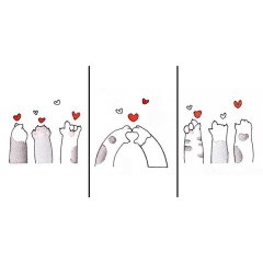 Cat Heart Hands