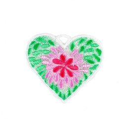 FSL Flower and Leaves Heart