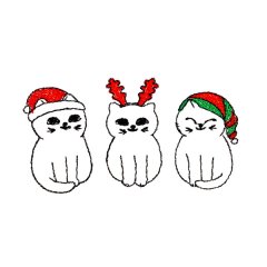 BFC31786 Christmas Kitties