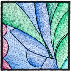 BFC31875 Stained Glass Quilt Block 2