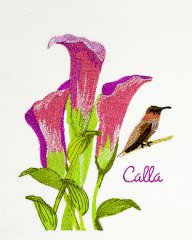 BFC31883 Vintage Flowers and Birds - Calla