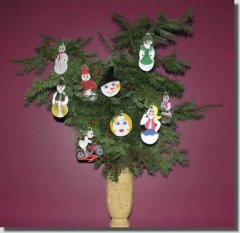 BFC0379 Freestanding Lace Snowman Ornaments