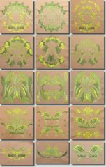 BFC0404 Art Nouveau Quilt Squares II