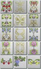 BFC0405 Art Nouveau QuiltSquares III