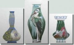 BFC0420 Art Nouveau Vases