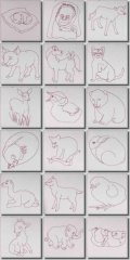 BFC0444 Baby Animal Quiltables