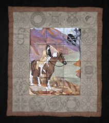 BFC0455 Stained Glass Native American Farewell