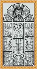 BFC0503 Art Nouveau Peacock Designs Complete