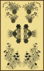 BFC0591 Crystal Flowers - Blackwork
