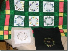 BFC0609 Quilt in the Hoop Floral Kit