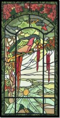 BFC0629 Stained Glass-Parrot