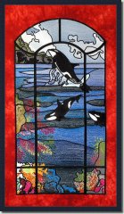 BFC0658 Stained Glass- Orcas