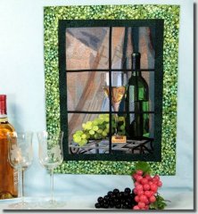 BFC0715 Window - Vintage Wine