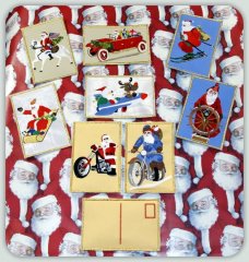 BFC0798 Postcards - Santa on the Move