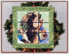 BFC0807 Window-Santa with Angels