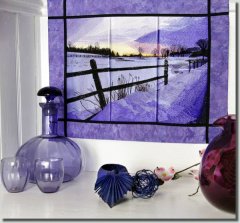 BFC0810 Window - Winter Sunset