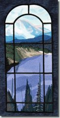 BFC0843 QIH Stained Glass - Mountain Vista