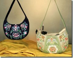 BFC0877 Convertible Handbag Series B Brocaded Hobo