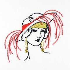 BFC0896 20s French Lady's Fashion Portraits