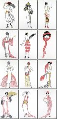 BFC0897 20s French Lady's Fashion