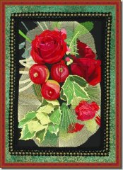 BFC0916 Stained Glass- Festive Red