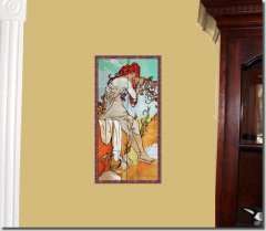 BFC0922 Stained Glass-Alphonse Mucha-Summer