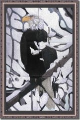 BFC0930 Window-An Eagle in Wintertime