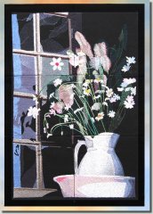 BFC0962 Window - Flowers by a Window II