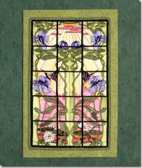BFC0994 QIH or Regular Stained Glass Sunlit Flowers