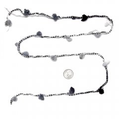 Gray, white and Black Puffs