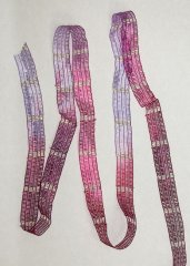 Fuschia/lavender Metallic Ribbon