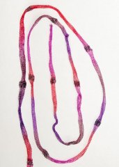 Fuschi/Coral/Purple with Metallic Accents