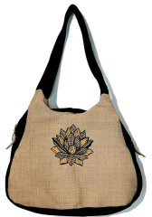 BFC2177 Touch of Black and Gold Handbag