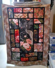 BFC2142 Jacobean Embroidered Quilt with Pattern