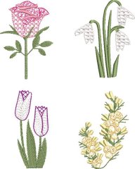 BFC2128 Alphabet Flowers - Part 2