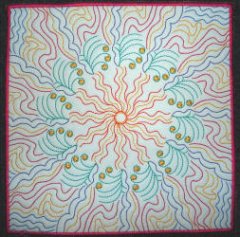 CCQ0251 - Rainbow Ripples - 8 squares