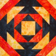 CCQ0616 - Pineapple Log Quilt Square 01