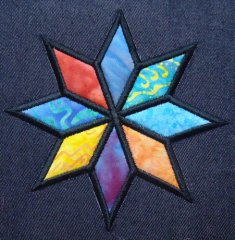 CCQ5074 - 8 Point Star Applique - 3 choices